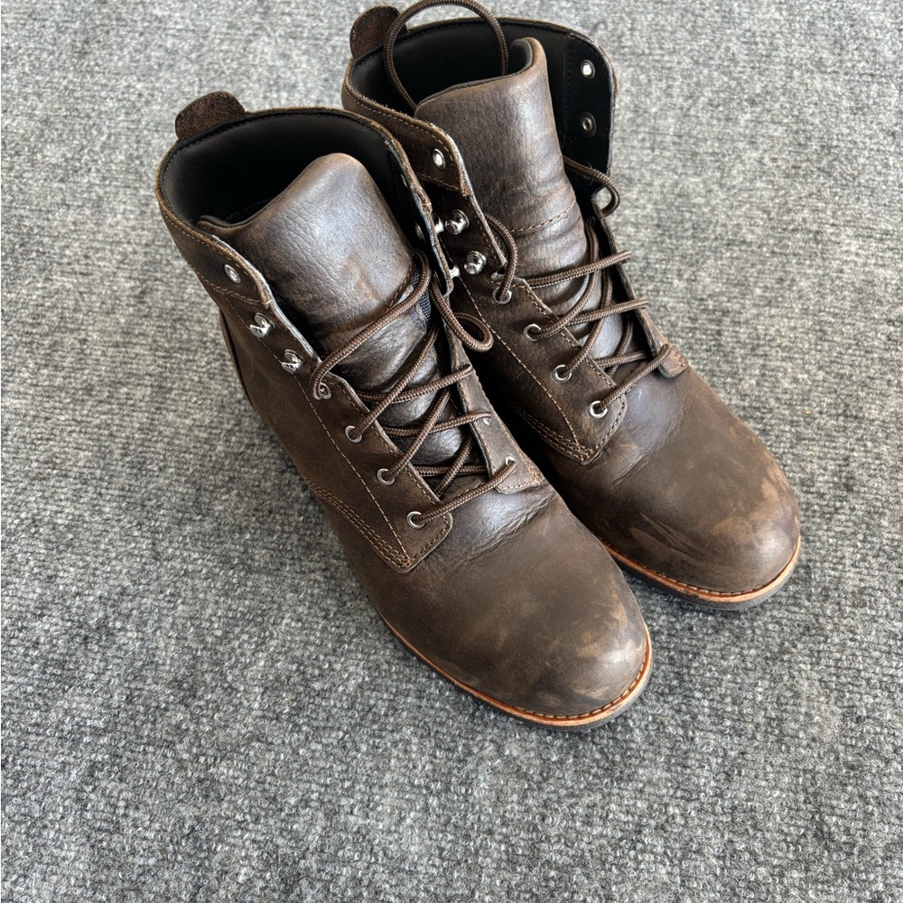 Red Wing Worx size 8.5 Women’s 6" Boots model 5121 Steel Toe Brown Zinc Leather